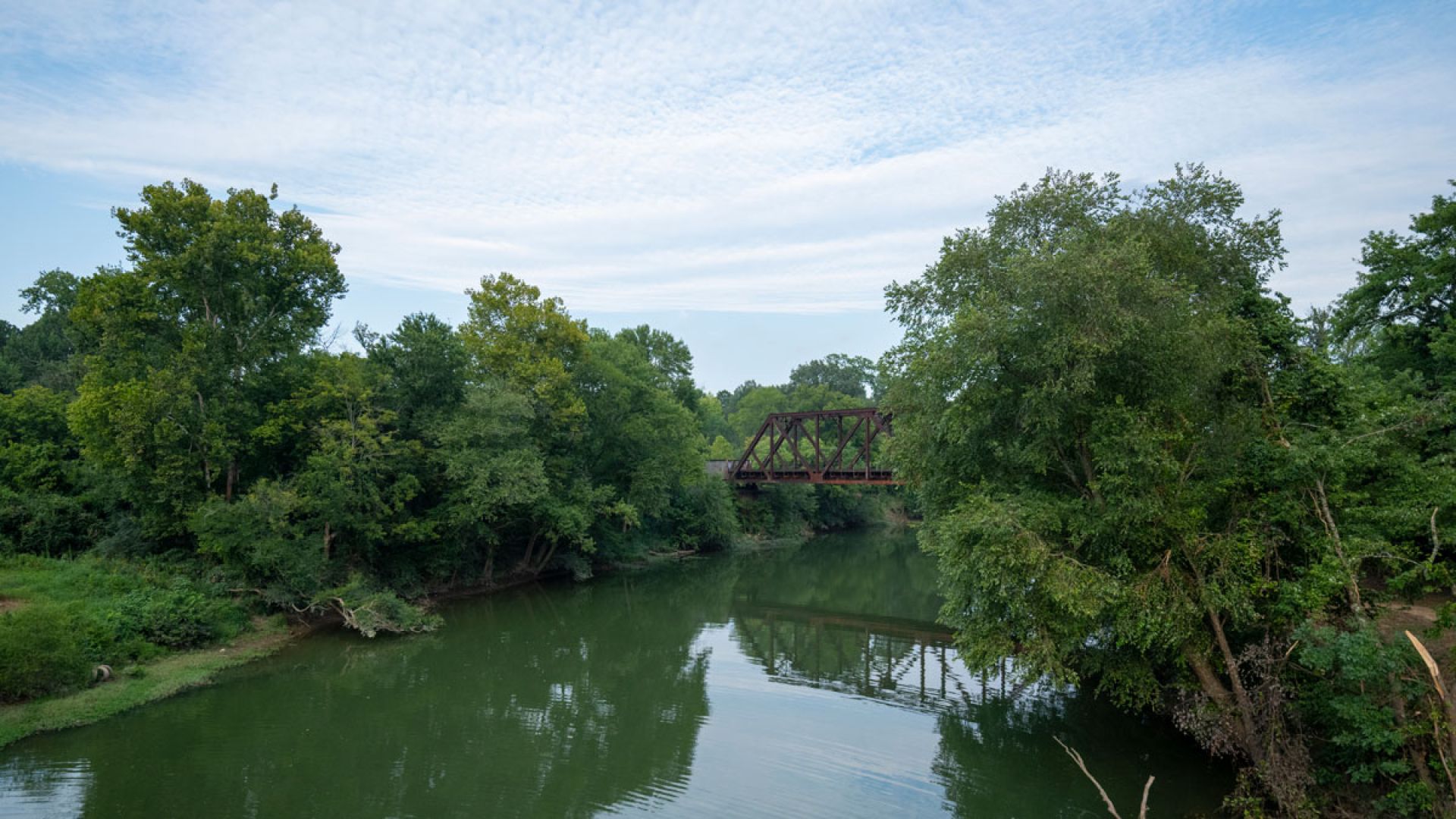 Old River Bridge on the Saline River in Benton, Arkansas