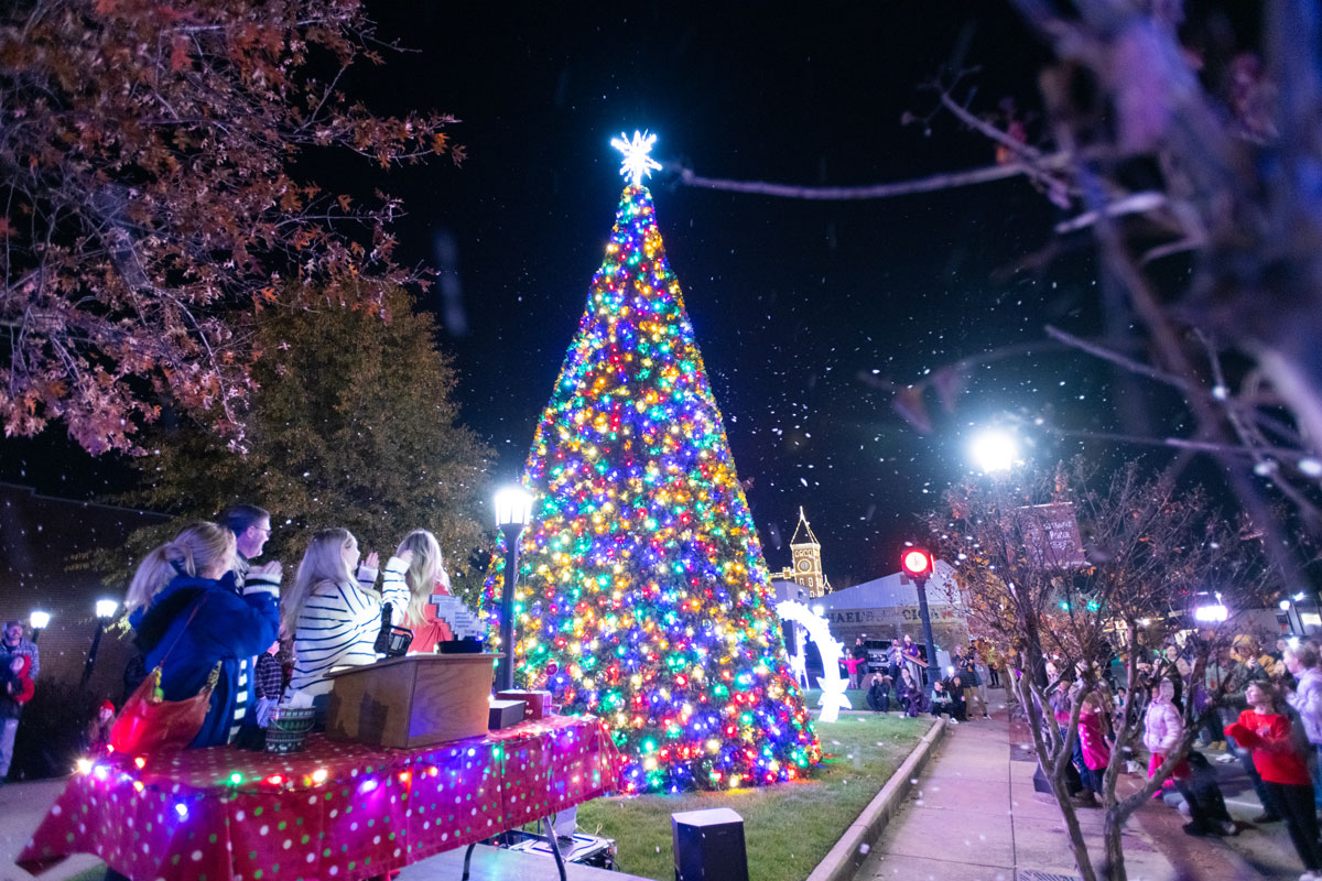 Christmas Tree Lighting Benton Arkansas