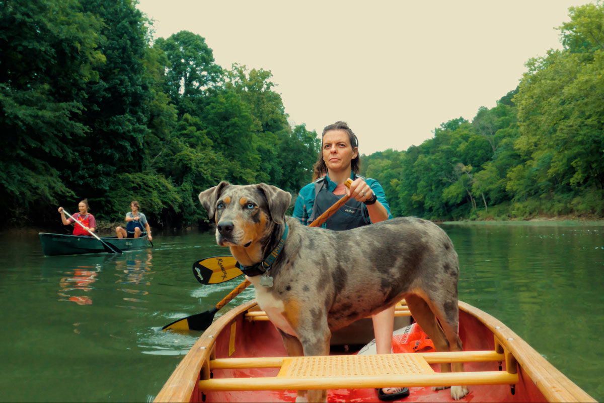 Group Canoeing on Saline River
