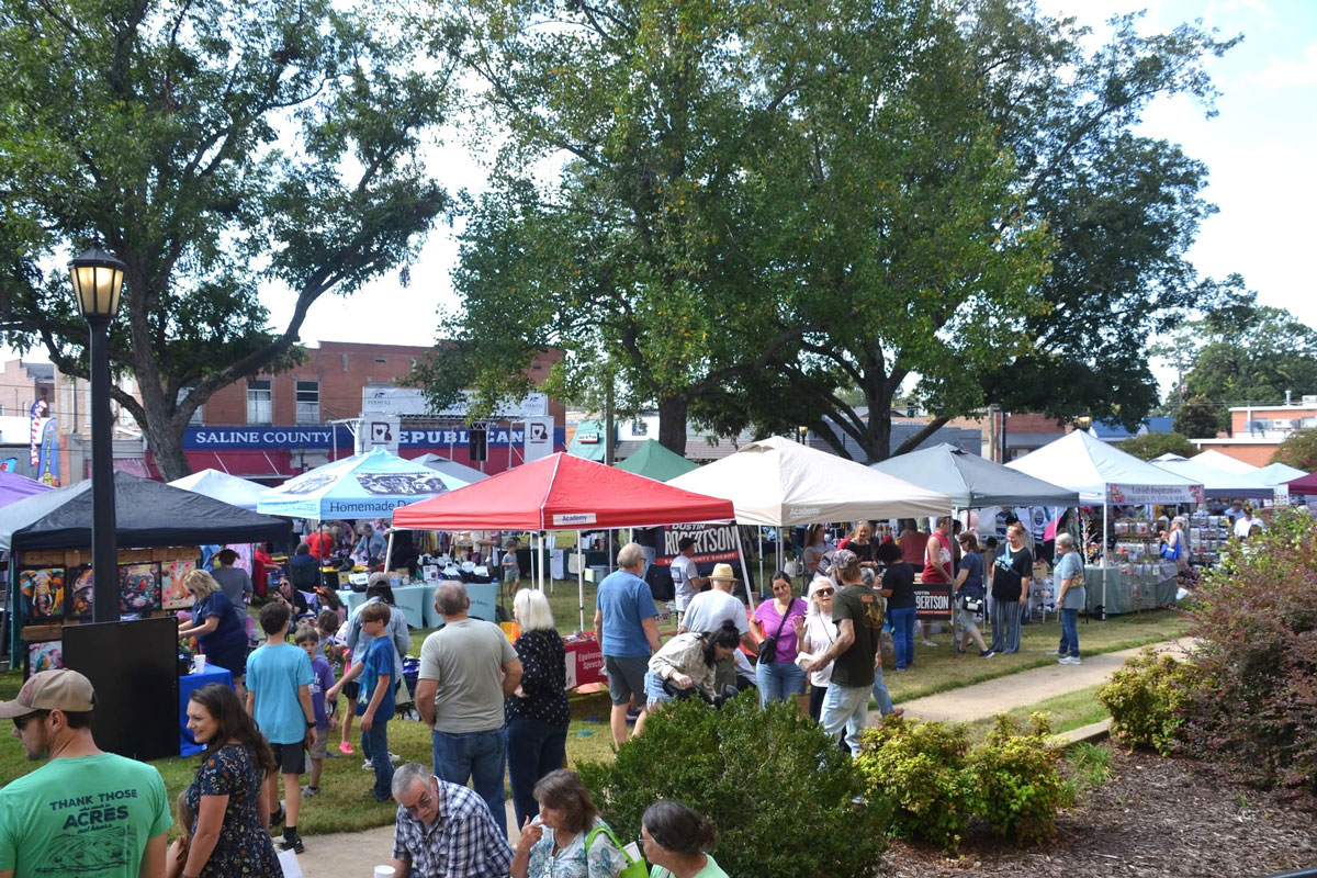 Old Fashioned Day Booths Downtown Benton AR