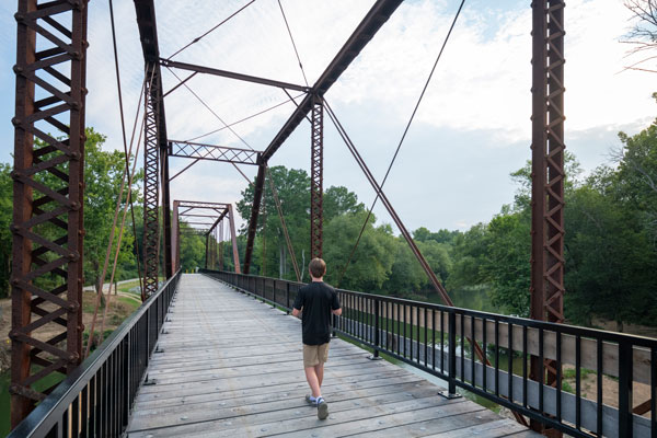 Old River Bridge and Southwest Trail Benton Arkansas